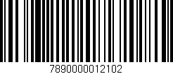 Código de barras (EAN, GTIN, SKU, ISBN): '7890000012102'