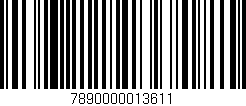 Código de barras (EAN, GTIN, SKU, ISBN): '7890000013611'