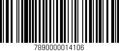 Código de barras (EAN, GTIN, SKU, ISBN): '7890000014106'