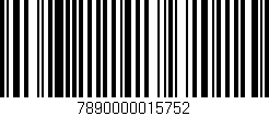 Código de barras (EAN, GTIN, SKU, ISBN): '7890000015752'