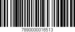 Código de barras (EAN, GTIN, SKU, ISBN): '7890000016513'