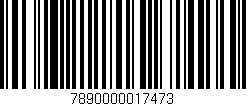 Código de barras (EAN, GTIN, SKU, ISBN): '7890000017473'