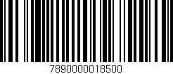 Código de barras (EAN, GTIN, SKU, ISBN): '7890000018500'