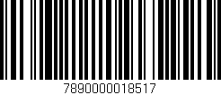 Código de barras (EAN, GTIN, SKU, ISBN): '7890000018517'