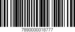 Código de barras (EAN, GTIN, SKU, ISBN): '7890000018777'