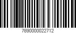 Código de barras (EAN, GTIN, SKU, ISBN): '7890000022712'