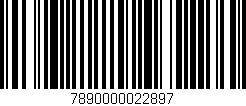 Código de barras (EAN, GTIN, SKU, ISBN): '7890000022897'