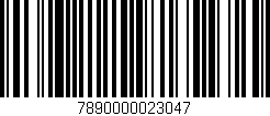 Código de barras (EAN, GTIN, SKU, ISBN): '7890000023047'