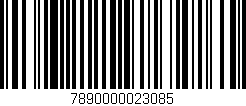 Código de barras (EAN, GTIN, SKU, ISBN): '7890000023085'