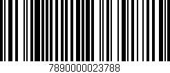 Código de barras (EAN, GTIN, SKU, ISBN): '7890000023788'
