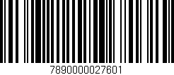 Código de barras (EAN, GTIN, SKU, ISBN): '7890000027601'