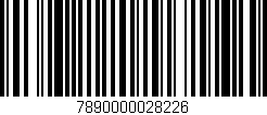 Código de barras (EAN, GTIN, SKU, ISBN): '7890000028226'