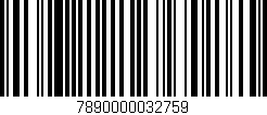 Código de barras (EAN, GTIN, SKU, ISBN): '7890000032759'