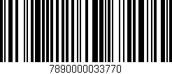 Código de barras (EAN, GTIN, SKU, ISBN): '7890000033770'