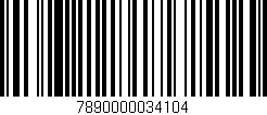 Código de barras (EAN, GTIN, SKU, ISBN): '7890000034104'