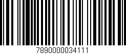 Código de barras (EAN, GTIN, SKU, ISBN): '7890000034111'