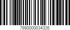 Código de barras (EAN, GTIN, SKU, ISBN): '7890000034326'