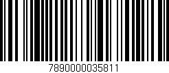 Código de barras (EAN, GTIN, SKU, ISBN): '7890000035811'
