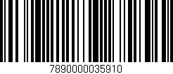 Código de barras (EAN, GTIN, SKU, ISBN): '7890000035910'