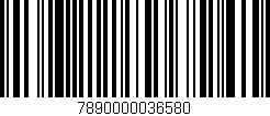 Código de barras (EAN, GTIN, SKU, ISBN): '7890000036580'