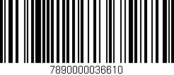 Código de barras (EAN, GTIN, SKU, ISBN): '7890000036610'