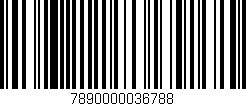 Código de barras (EAN, GTIN, SKU, ISBN): '7890000036788'