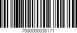 Código de barras (EAN, GTIN, SKU, ISBN): '7890000038171'