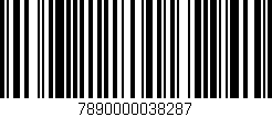 Código de barras (EAN, GTIN, SKU, ISBN): '7890000038287'