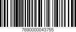Código de barras (EAN, GTIN, SKU, ISBN): '7890000043755'