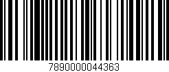 Código de barras (EAN, GTIN, SKU, ISBN): '7890000044363'