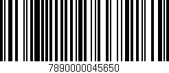 Código de barras (EAN, GTIN, SKU, ISBN): '7890000045650'