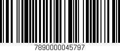 Código de barras (EAN, GTIN, SKU, ISBN): '7890000045797'