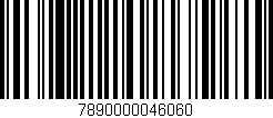 Código de barras (EAN, GTIN, SKU, ISBN): '7890000046060'