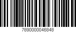 Código de barras (EAN, GTIN, SKU, ISBN): '7890000046848'