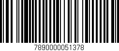 Código de barras (EAN, GTIN, SKU, ISBN): '7890000051378'