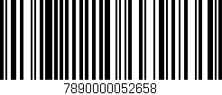 Código de barras (EAN, GTIN, SKU, ISBN): '7890000052658'