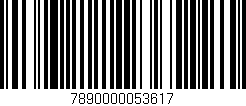 Código de barras (EAN, GTIN, SKU, ISBN): '7890000053617'