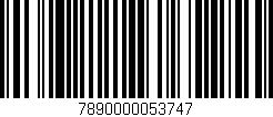 Código de barras (EAN, GTIN, SKU, ISBN): '7890000053747'