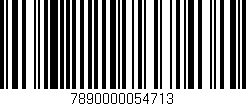 Código de barras (EAN, GTIN, SKU, ISBN): '7890000054713'