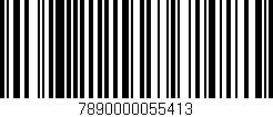 Código de barras (EAN, GTIN, SKU, ISBN): '7890000055413'
