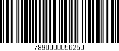 Código de barras (EAN, GTIN, SKU, ISBN): '7890000056250'
