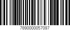Código de barras (EAN, GTIN, SKU, ISBN): '7890000057097'