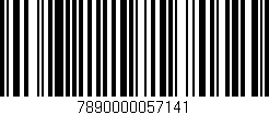 Código de barras (EAN, GTIN, SKU, ISBN): '7890000057141'