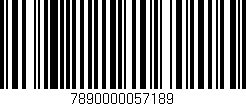 Código de barras (EAN, GTIN, SKU, ISBN): '7890000057189'