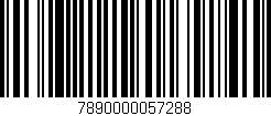 Código de barras (EAN, GTIN, SKU, ISBN): '7890000057288'