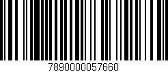 Código de barras (EAN, GTIN, SKU, ISBN): '7890000057660'