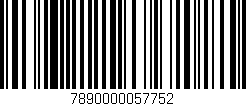 Código de barras (EAN, GTIN, SKU, ISBN): '7890000057752'