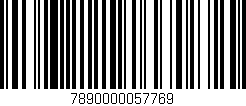 Código de barras (EAN, GTIN, SKU, ISBN): '7890000057769'