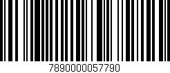 Código de barras (EAN, GTIN, SKU, ISBN): '7890000057790'