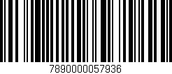 Código de barras (EAN, GTIN, SKU, ISBN): '7890000057936'
